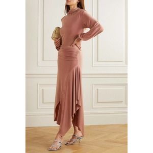 Elegant Midi Dress in Dusty Pink